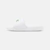 Lacoste Croco 1.0 - Sandalias Planas - White/Green