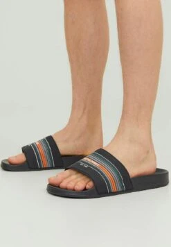 Jack & Jones Gestreifte - Chanclas De Baño - Anthracite