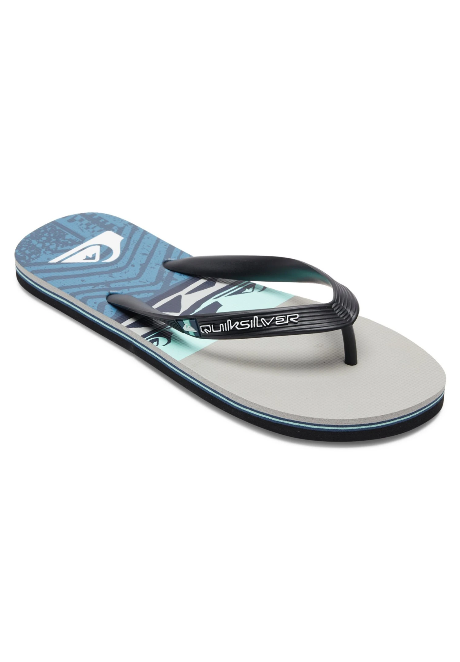 Quiksilver Chanclas De Dedo - Grey Black Blue 4 Quiksilver Chanclas De Dedo - Grey Black Blue - Imagen 2