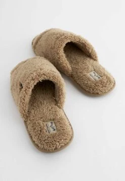 Next Borg Lined Slider Standard - Pantuflas - Stone Natural -Toni Pons Ventas dc817d400bed4a9a9e1e548000240019