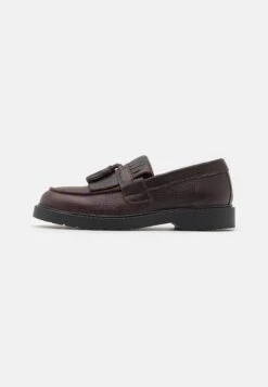 Selected Homme Slhtim Leather Kiltie Loafer - Mocasines - Chestnut